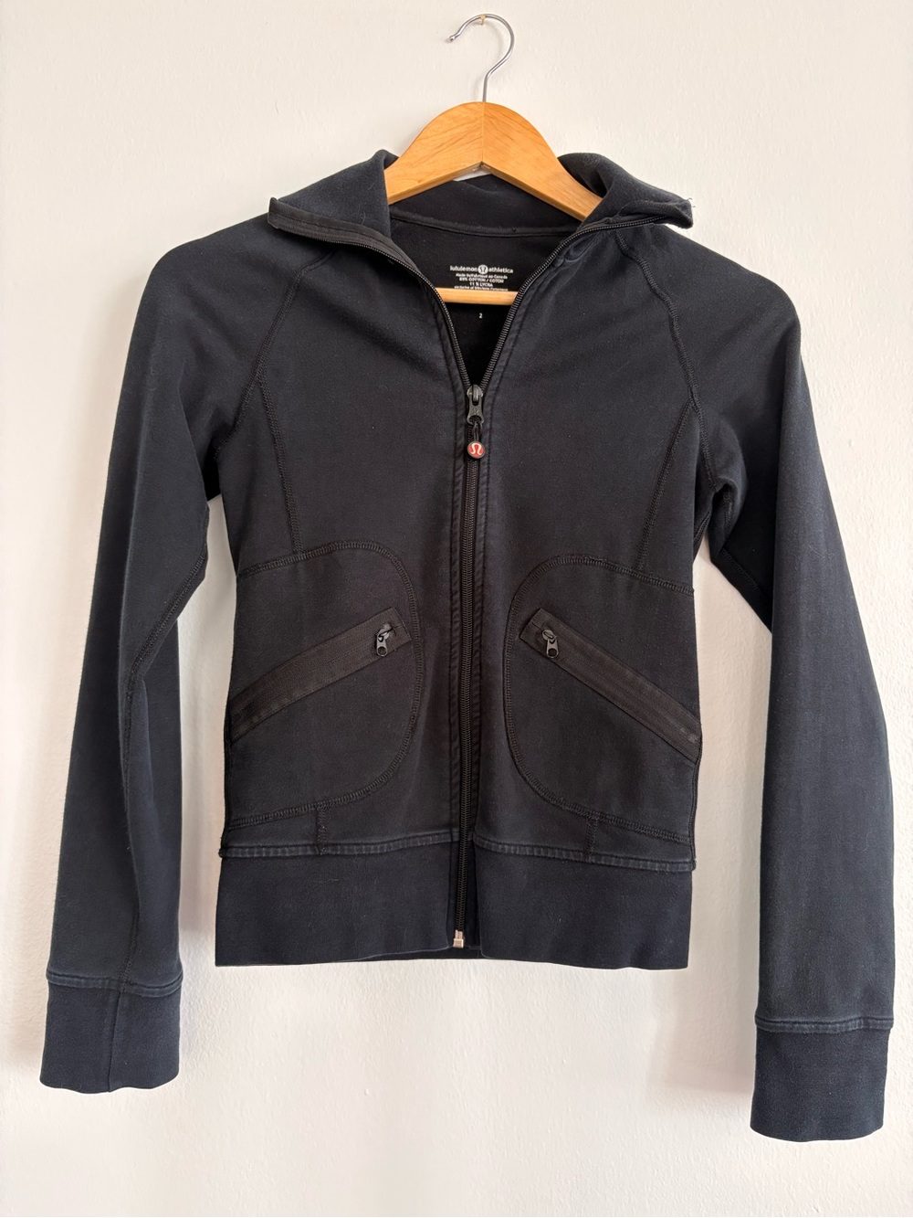 Vintage Early 00’s Cotton Lycra Lululemon Zip-Up - Size 2